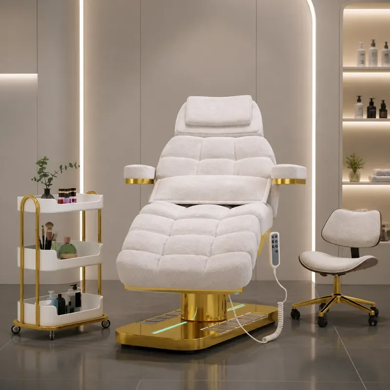 Electric Beauty Bed Multi Functional Adjustable Massage Table for Tattoo Eyelash Extension Lifting and Microblading