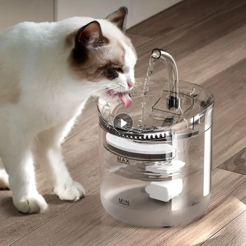 

Pet Cat Supplies Accessories Easy To Disassemble And Clean Durable 2l Capacity Food Grade Computer Materials Pet Water Dispenser