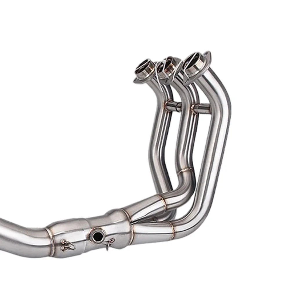 Für Yamaha MT-09 FZ09 2014-2021 Komplettes Auspuffsystem Vorderes Verbindungsrohr Schalldämpfer-Endrohre Auspuffrohre – Detail 5