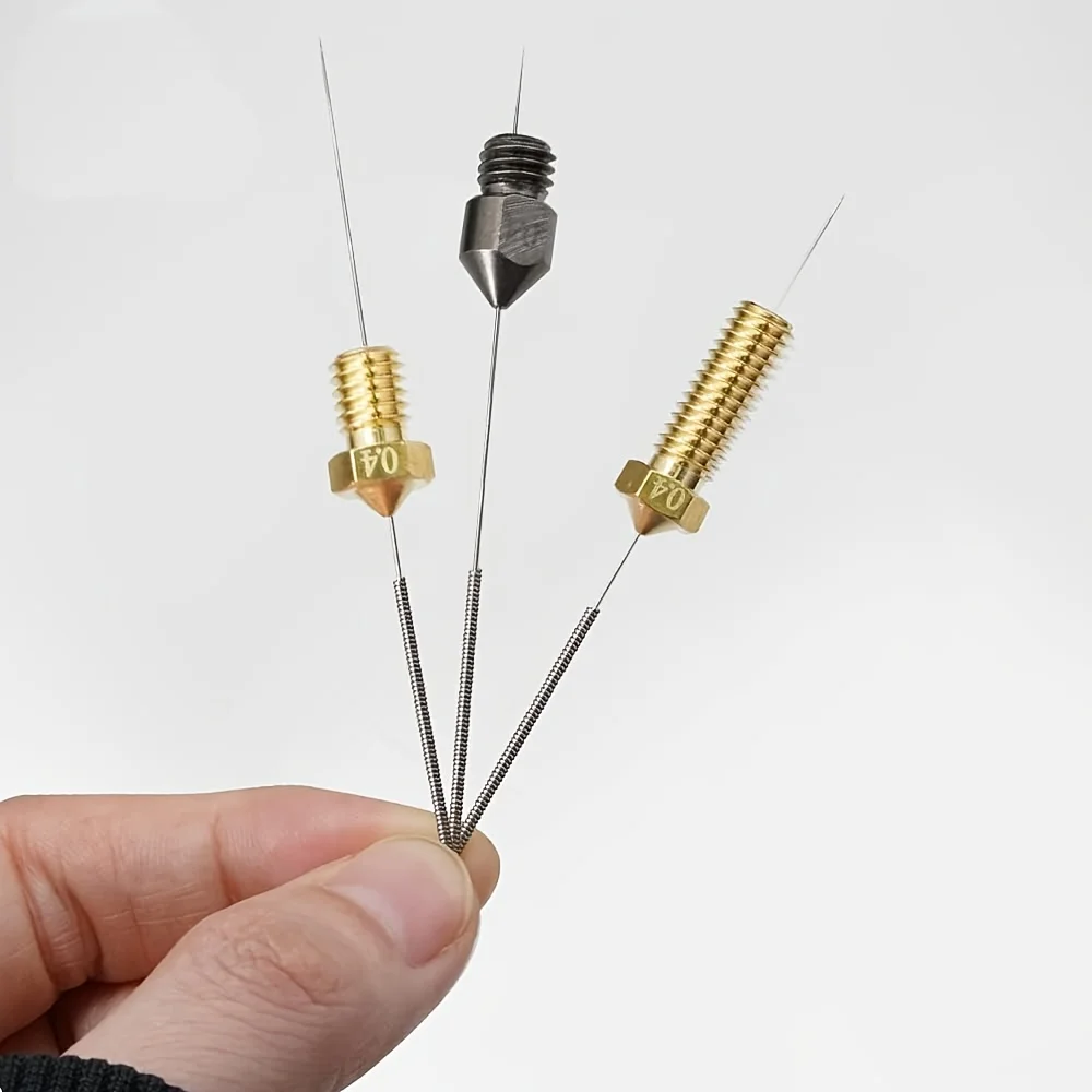 3D Printer Nozzle Cleaning Kit: 0.4mm Stainless Steel Nozzle Cleaner, for Creality Ender 3/K1/MK8/V6 3D Printer Cleaning Needles view 5