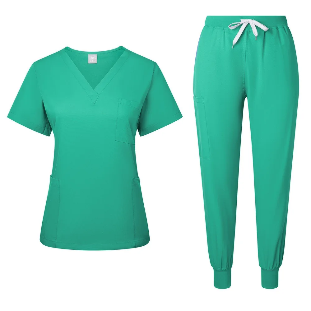 Hot Sale Washable Soft Fabric Hospital Uniform Medical Women Jogger Scrubs Sets Nurse Uniforms Work Wear