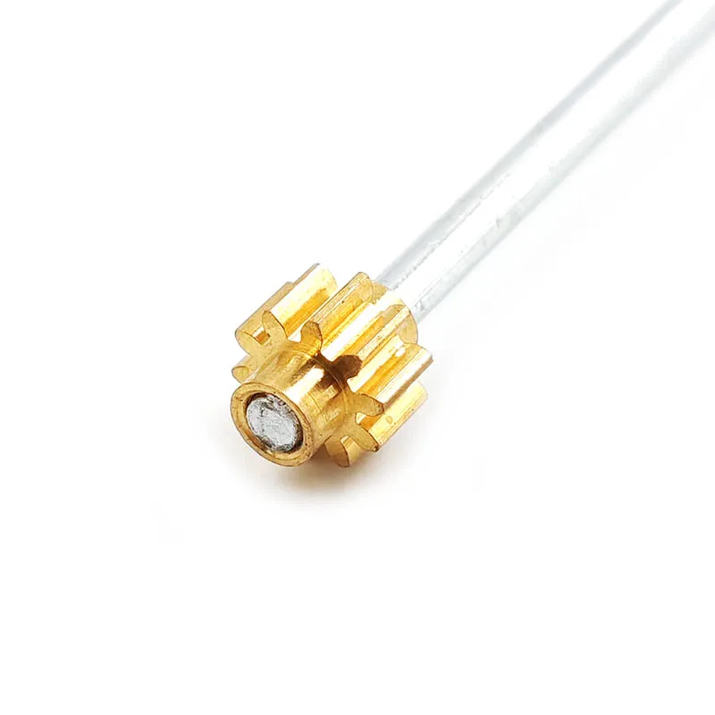 10T 0.7M Copper Gear with Shaft Parts for Hui Na 520/540 Jiang Hong 550 Alloy Toy Four-wheel Drive Loader Bulldozer Dump Truck