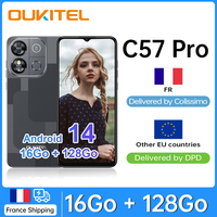 Smartphone OUKITEL C57 Pro 4300mAh 4G  16Go (4 + 12) RAM /128go ROM - 6.52 13MP Android 14  4300mAh GPS Double SIM