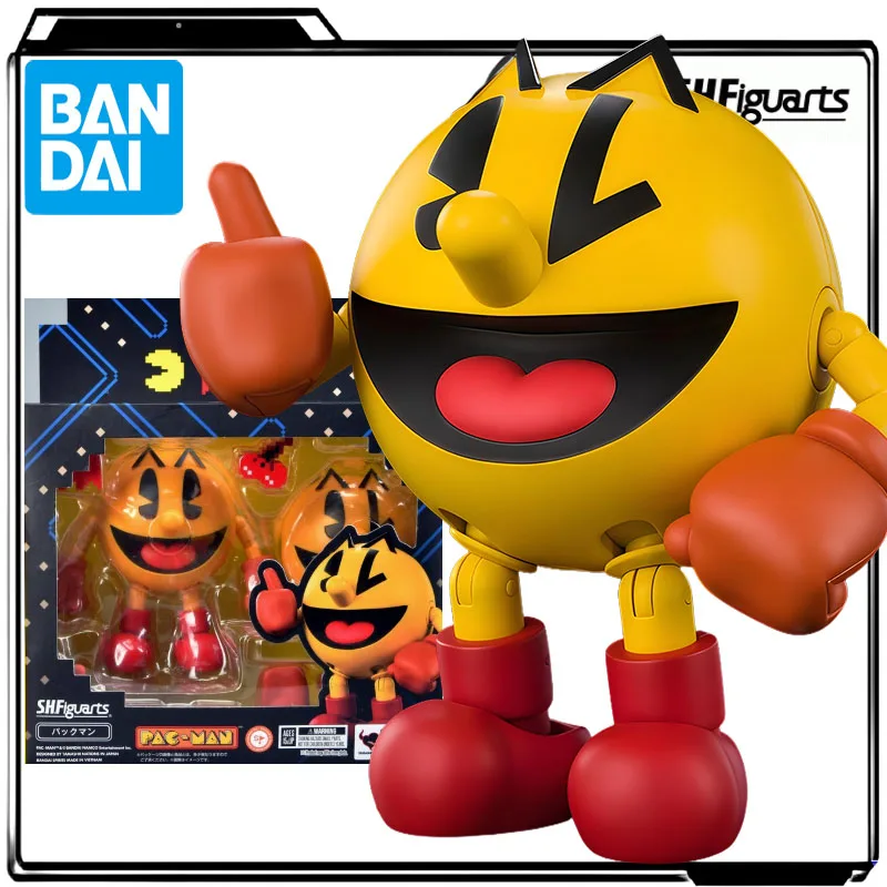 

Bandai натуральная аниме-фигурка S.H.Figuarts Pac-человек 105 мм, экшн-фигурки, игрушки для мальчиков, детский подарок, коллекционная модель, украшения