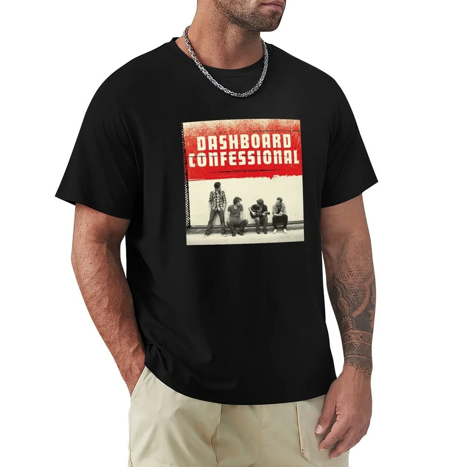 dashboard confessional T-Shirt Large Size Short Sleeve T-Shirt