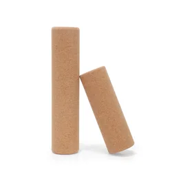 High Density Cork Yoga Column No Chips Off Home Fitness Muscles Relax Massage Shaft Assisted Sports Roller For Improves Mobility
