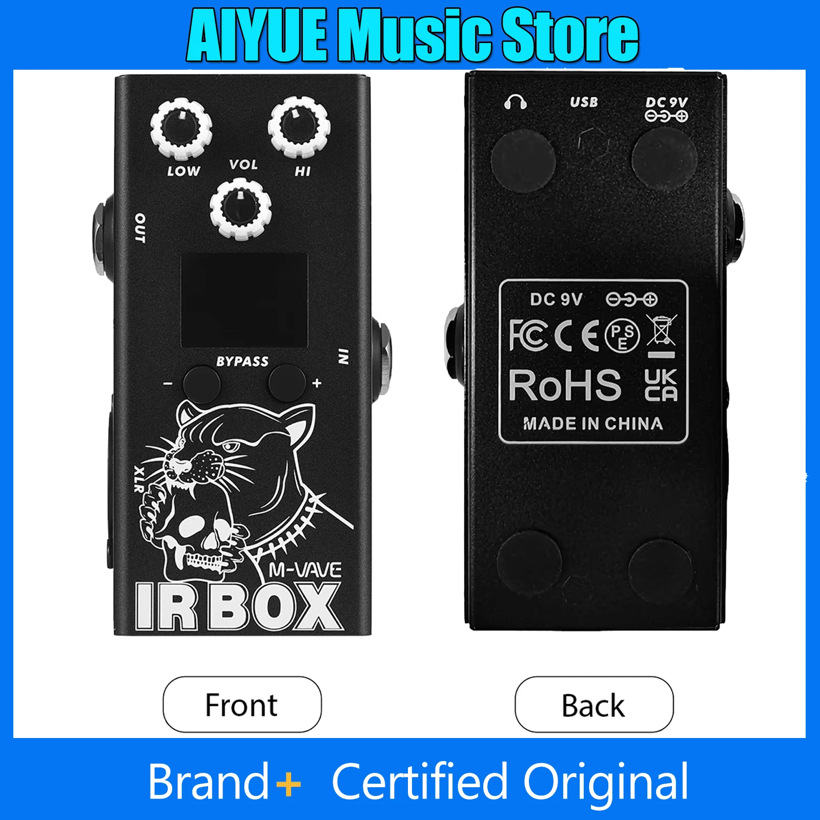 M-VAVE جيتار IR صندوق تأثيرات دواسة مع كابينة الأشعة تحت الحمراء دفعة استجابة خزائن مكبر الصوت محاكاة XLR منفذ الإخراج الإخراج/المدخلات 6.35 مللي متر #1