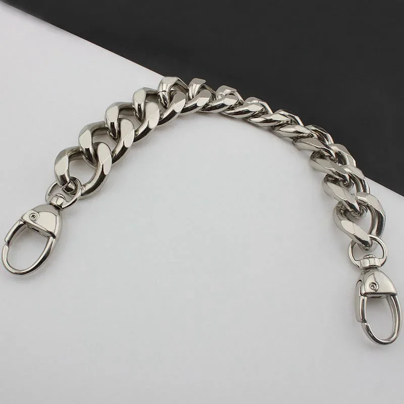Cadena de aluminio de 22mm de grosor para bolsos, piezas de correas para bolsos, accesorio de bricolaje, fácil de combinar, 3 colores
