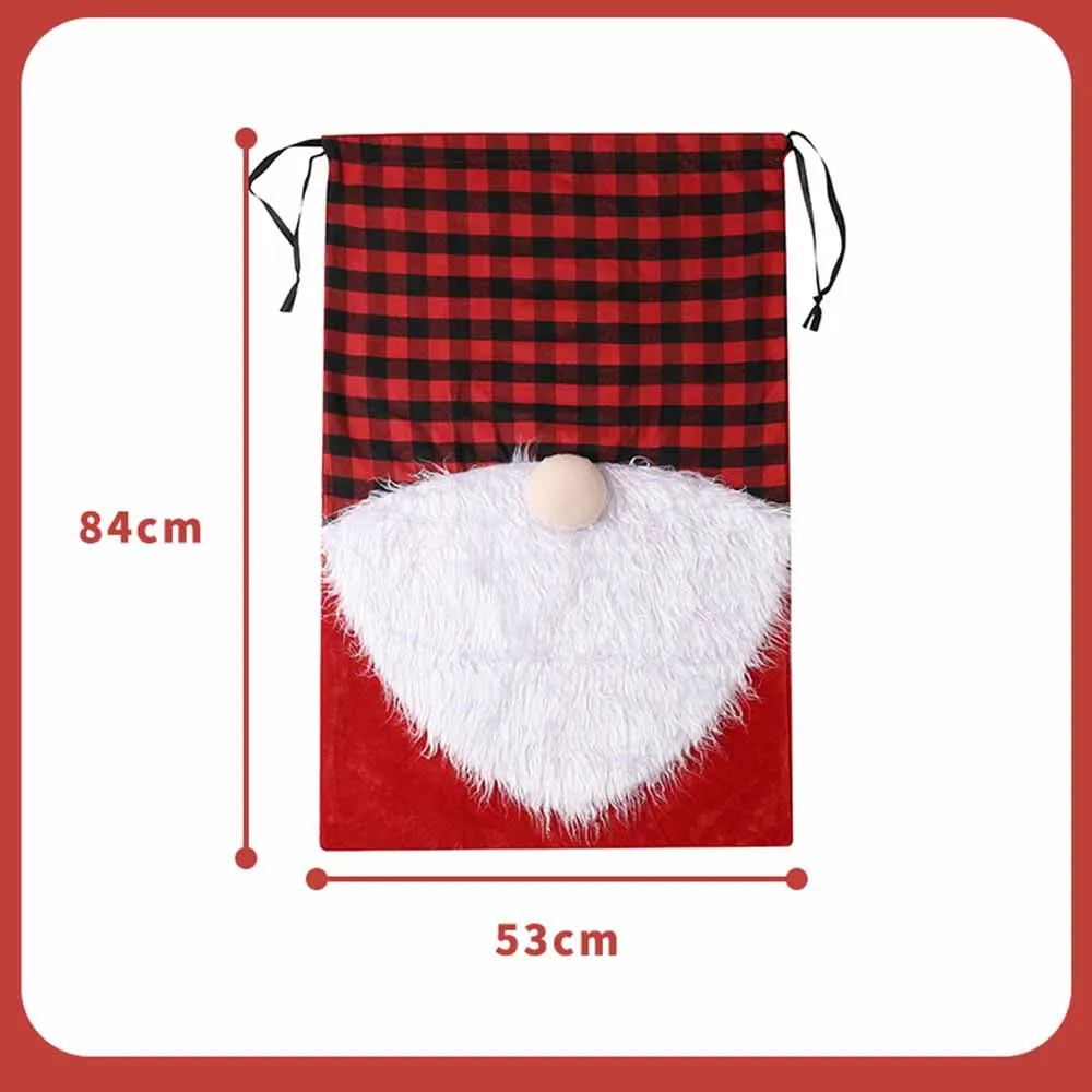 Niestandardowe imię Torby świąteczne Nowy Rok Duża torba na prezenty krasnoludki Spersonalizowana nazwa Boże Narodzenie Duch Święty Mikołaj Torba na prezenty Wesołych Świąt