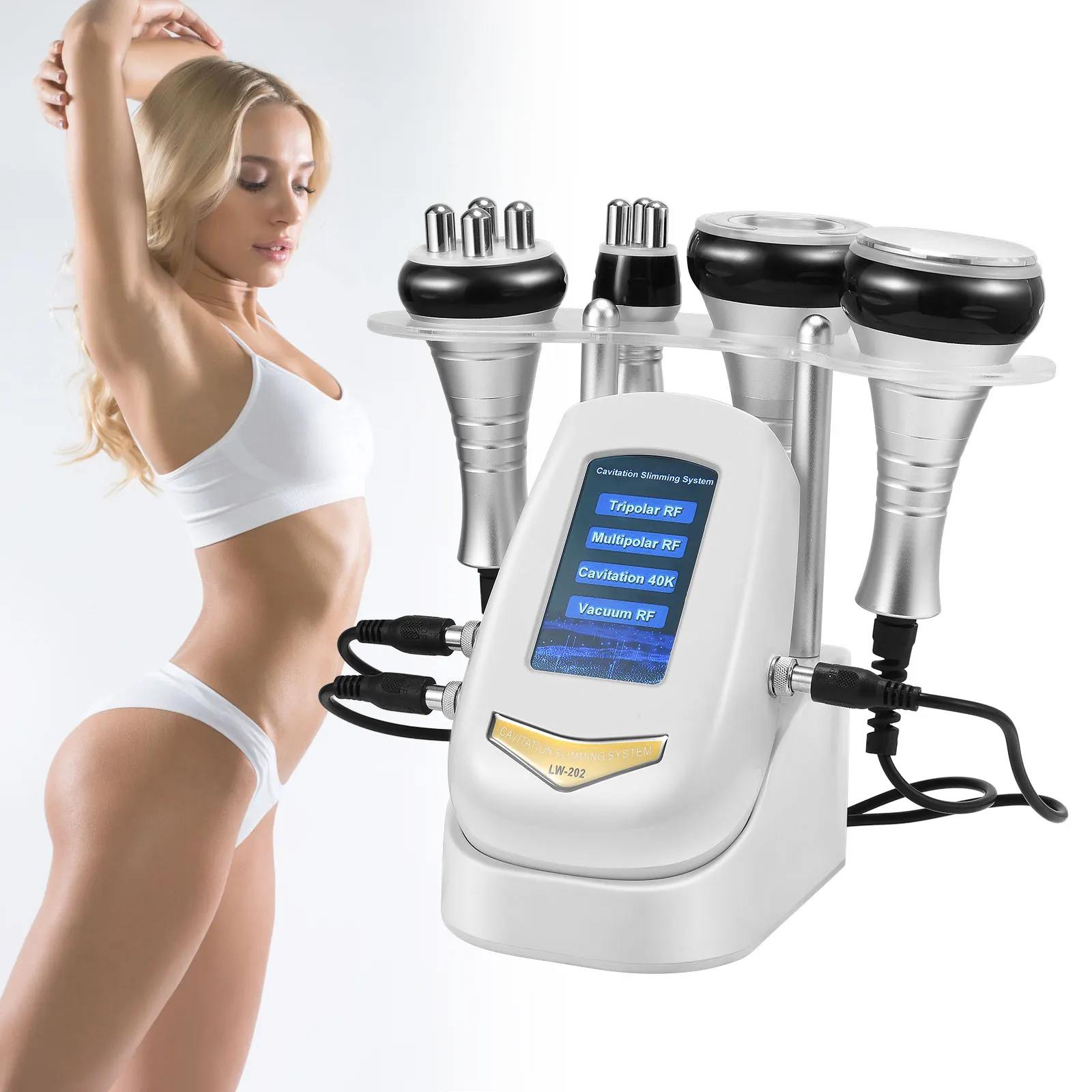 40KHz RF Cavitation Beauty Products Spa Cavitation Machine, RF Compact Anti-wrinkle, color touch screen Home Beauty Salon