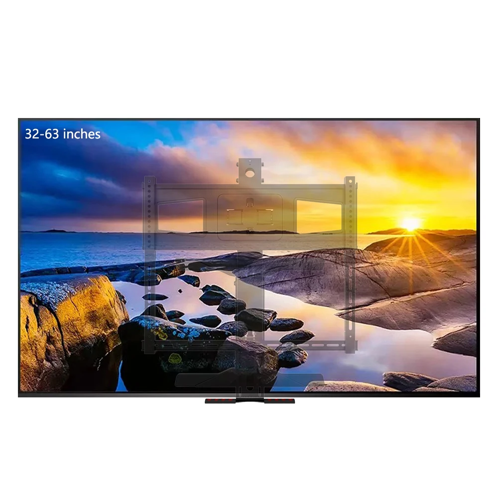 TV Bracket 32-63-Inch Lifting Gas Spring Hydraulic Wall-Mounted Fireplace TV Bracket MAM-600