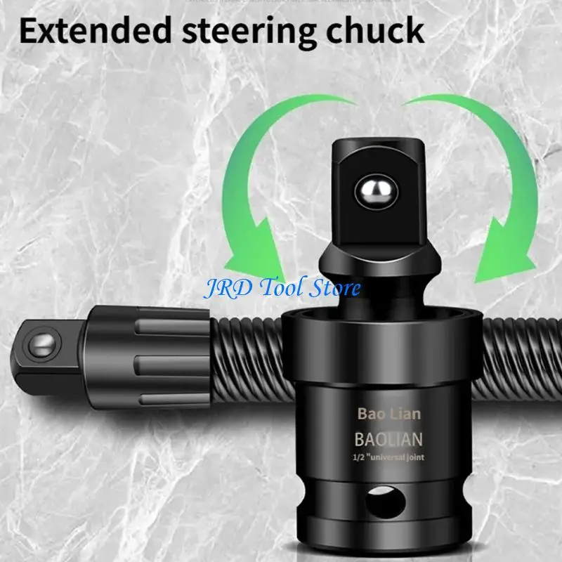 

A2UD 1/2" Drive Flexible Extension Bar Flexible Impact Wrench Extenders Spring Load Couplers For Precise Work Car Repair