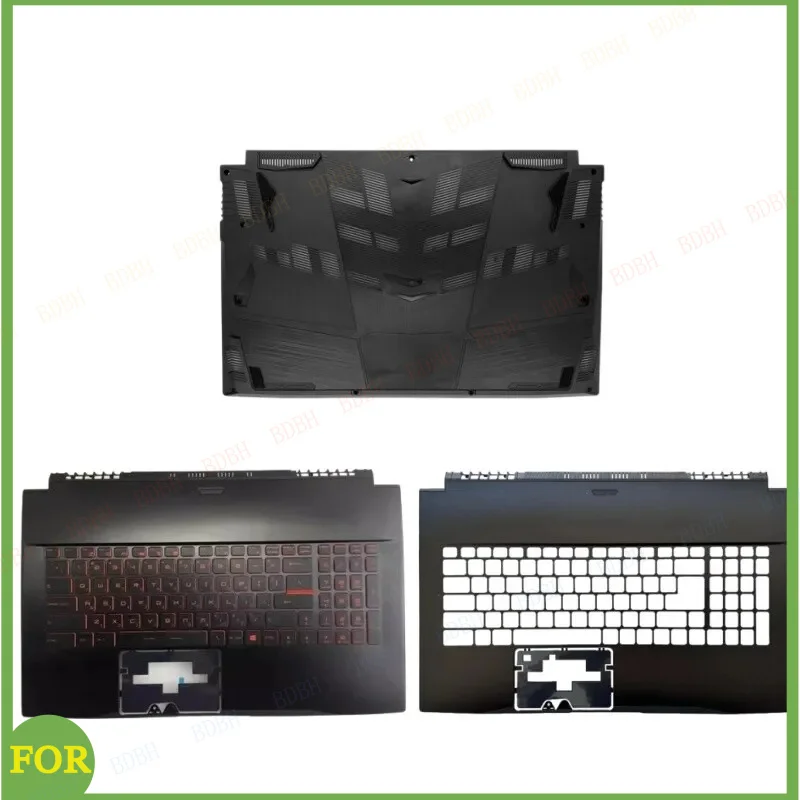 For MSI GF75 MS-17F1 17F2 17F3 17F4 17F5 Upper Case Palmrest Cover /Bottom Base
