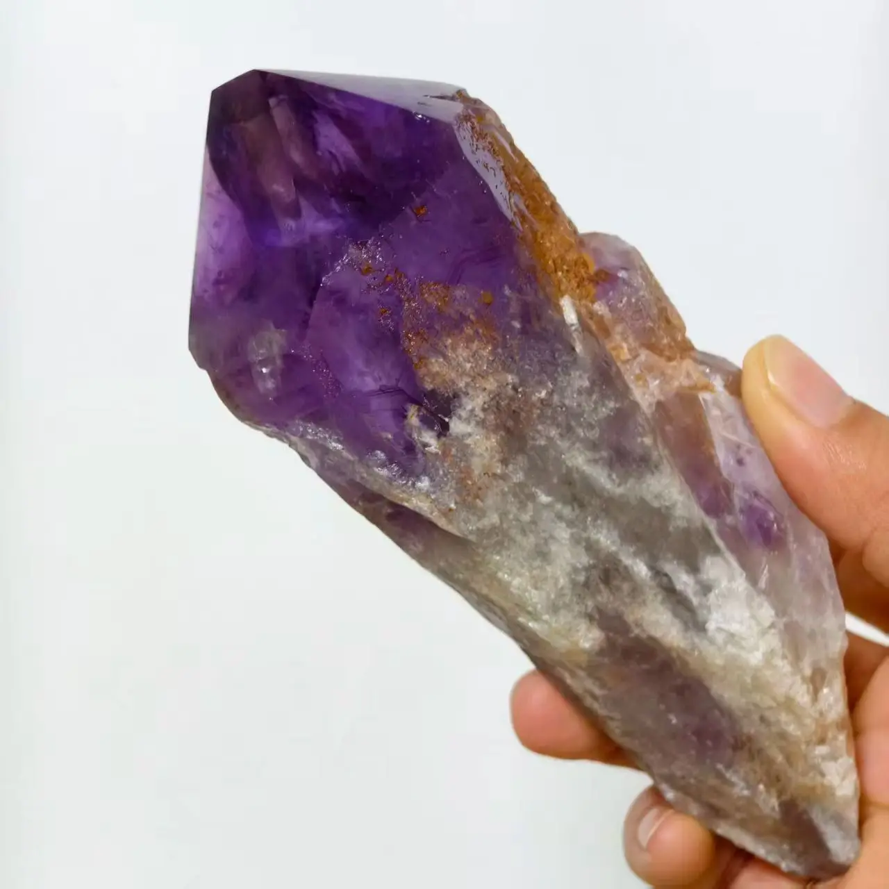 Natural Amethyst Backbone, Rough Backbone Of Purple Quartz Crystal, Mineral