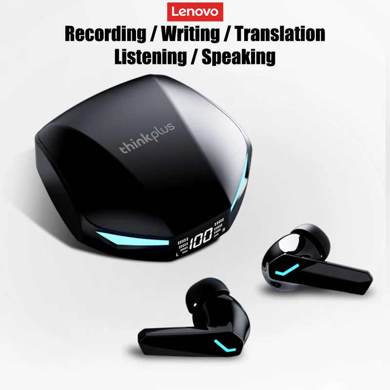 New Lenovo XT53 AI Bluetooth V5.4 Earphones Multiple Languages Translation Headphones Deep Bass Sound With HD Calls Work Earbuds