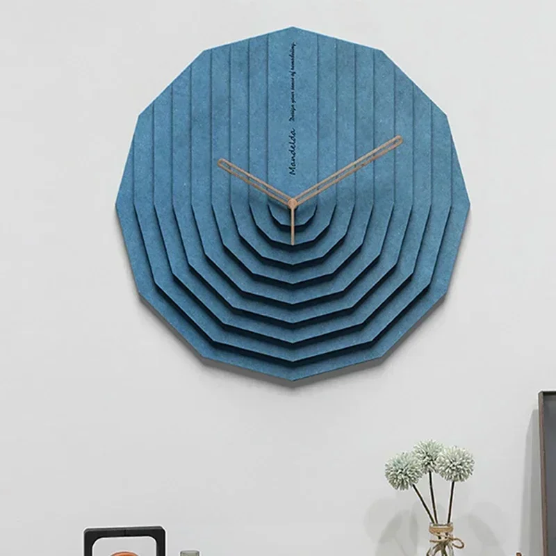 Luxury  Kitchen Wall Clock Modern Living Room Creative Silent Wall Watches 3d Wall Mechanism