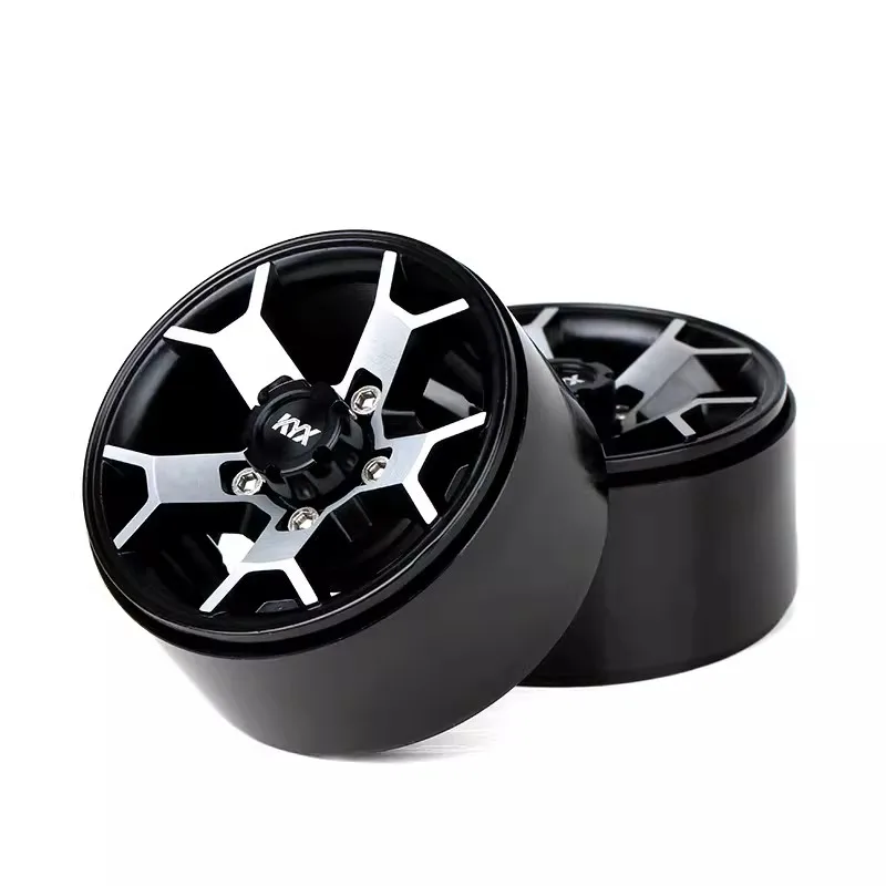 KYX simulation model car 1.9 metal wheels CapraTRX-4scx10iii aluminum alloy clamp tire non stick wheel