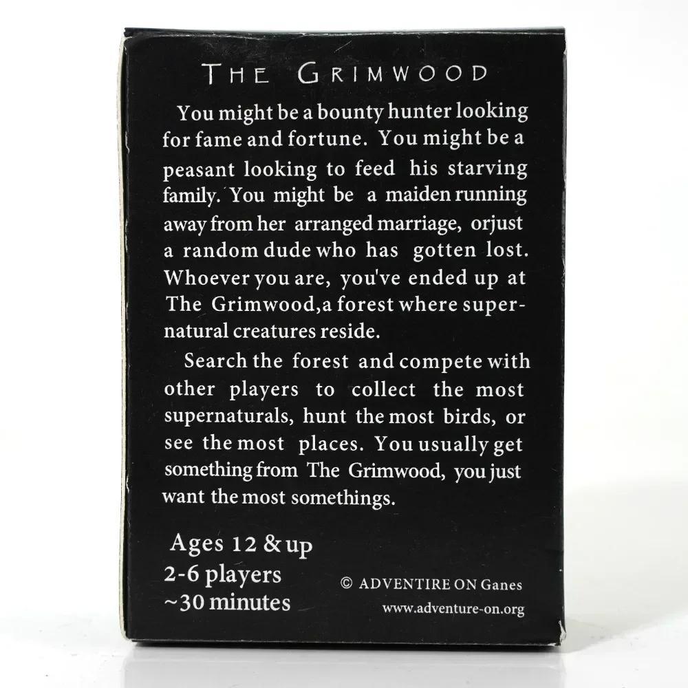 High Quality The Grimwood Card Game Slightly Strategic Highly Chaotic Card Game 68 Standard Poker Size Cards Board game