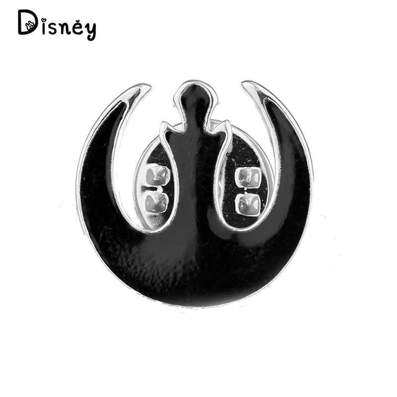 Disney Star Wars Brooch Rebel Alliance Metal Black Badge Pin Clothes Backpack Fashion Pin Accessory For Neutral Jewelry Gifts