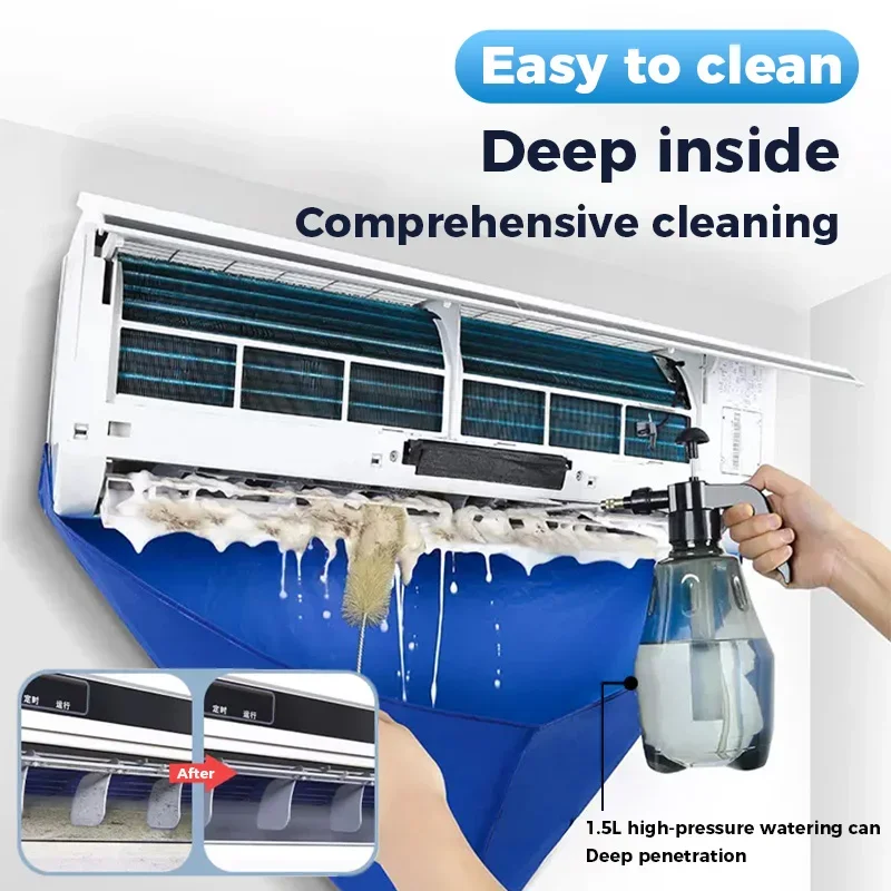 Aircon Cleaning Kit Ac Cleaner Tools Air Conditioner Cleaning Bag with Drain Pipe Waterproof  Home Air Conditioning Washing Set