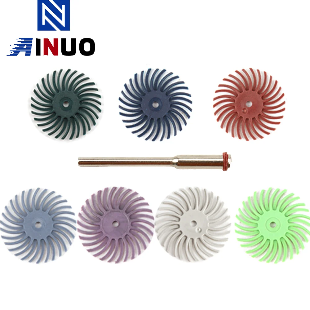 

1Inch Radial Bristle Disc Kit Abrasive Brush 2.35mm Shank Detail Polishing Wheel for Rotary Tool Accessories Jewelry Wood Metal