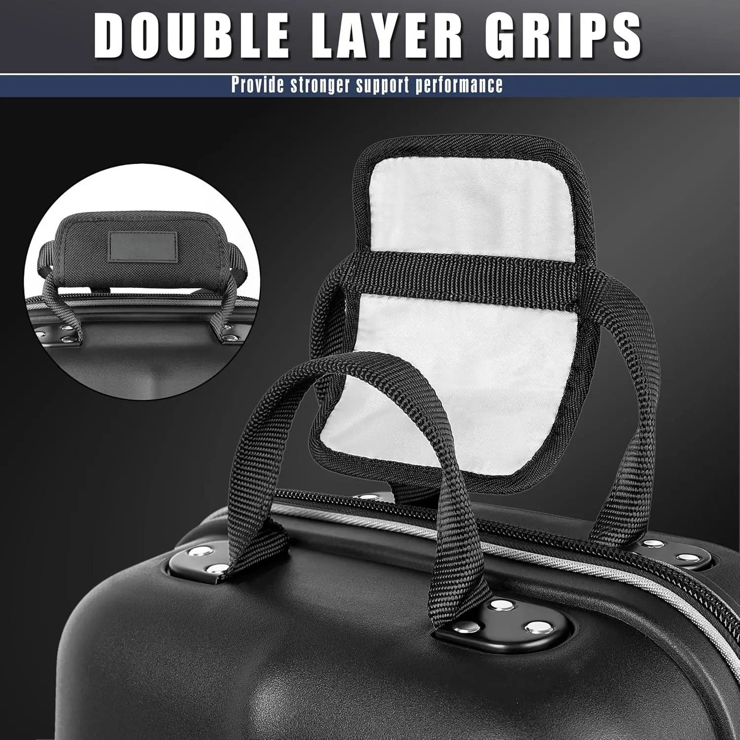 비밀번호 잠금 장치가 있는 항공사용 전문 골프 여행 가방 - 지지대와 대형 바퀴가 있는 하드 케이스 골프 여행 가방