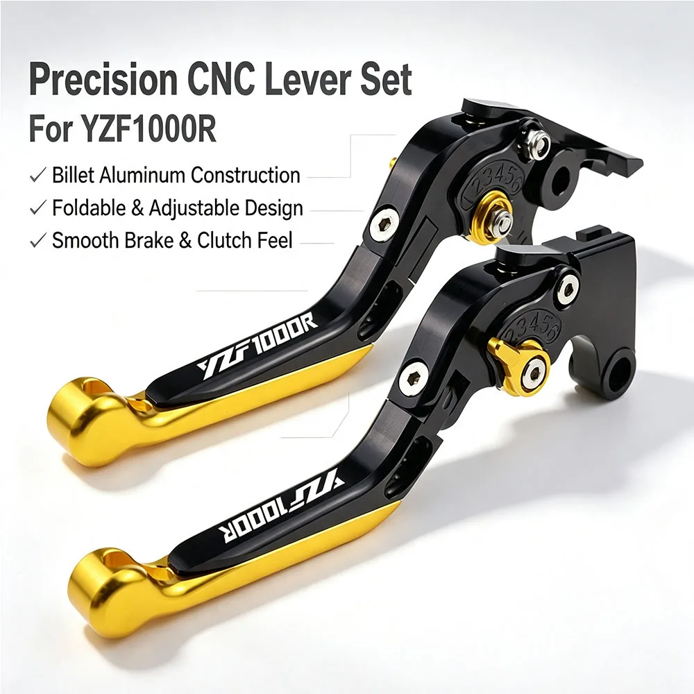 For Yamaha YZF1000R YZF 1000R Thunder Ace Thunderace 1996-2001 Brake Clutch Levers CNC Aluminum Adjustable Folding Extendable Se