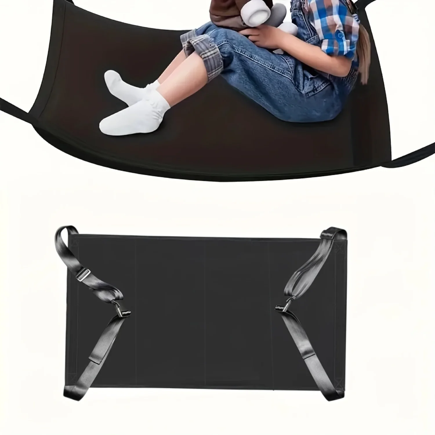 

Portable Airplane Footrest Hammock - Comfort Seat Extension For Travel, Ideal For High-Speed Rail & Car Seats, Perfect Christmas