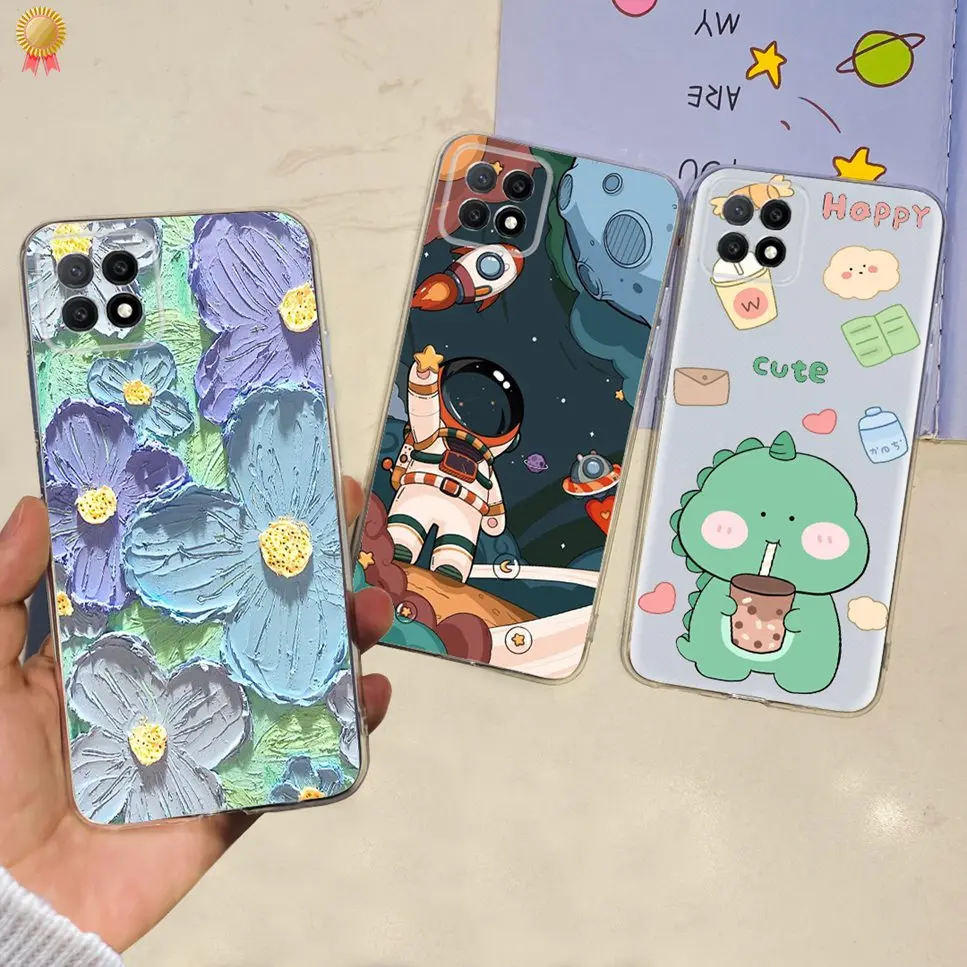 For Oppo A53 A72 A73 5G Phone Case Cute Silicone Shockproof Soft For Oppo A53 A72 A73 5G Back Cover For Oppo A 73 5G Capas Funda