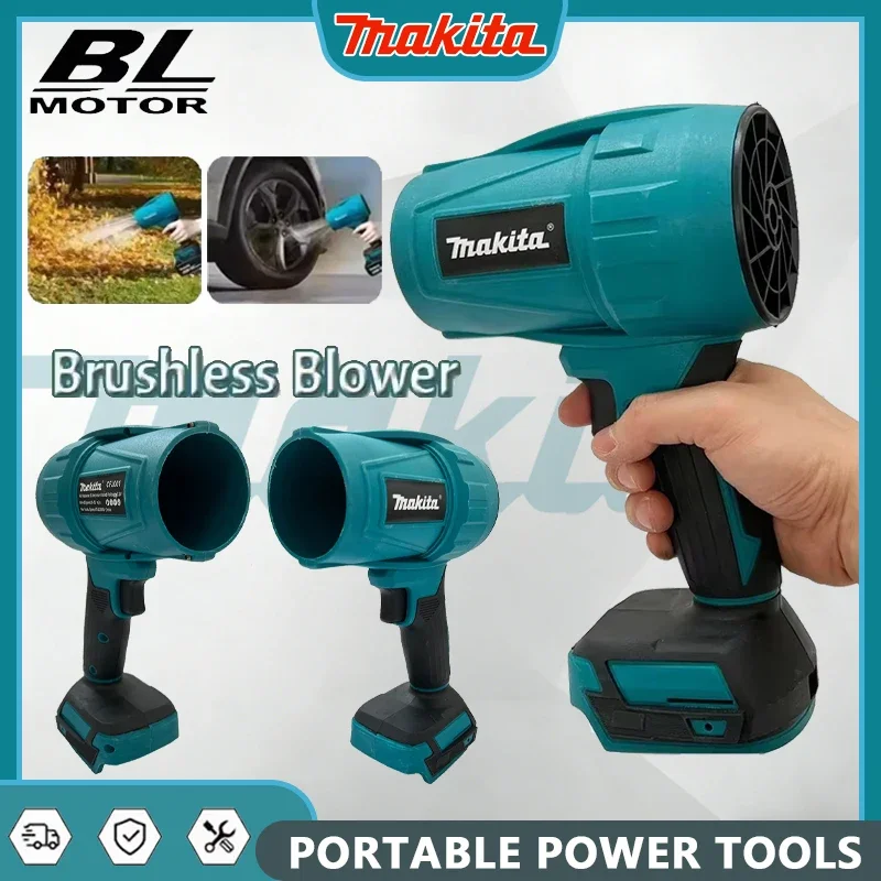 

Makita 22000RPM Brushless High Power Turbo Fan Blowers Electric Handheld Jet Fan Snow Leaf Dust Blowing Tool for 18V Battery