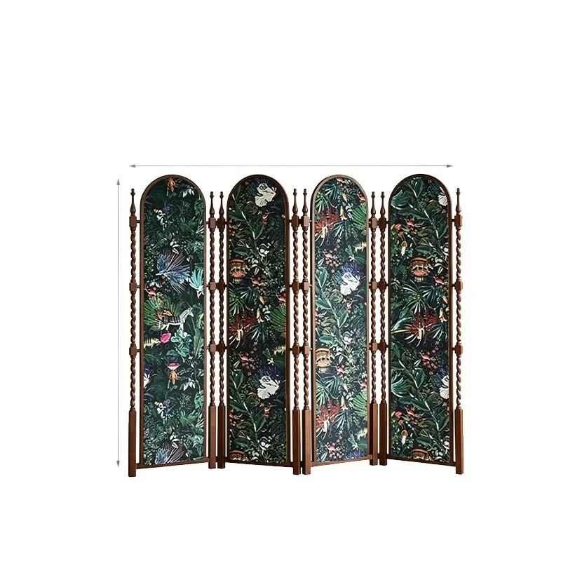 New Chinese style, screen living room entrance windshield movable art floor decorative screen