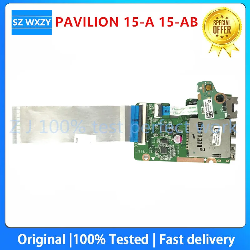 Original For HP 15-A 15-AB Series Laptop USB Network Power Botton Board DAX11ATB6D0 33X11UB0000 100% Tested Fast Ship