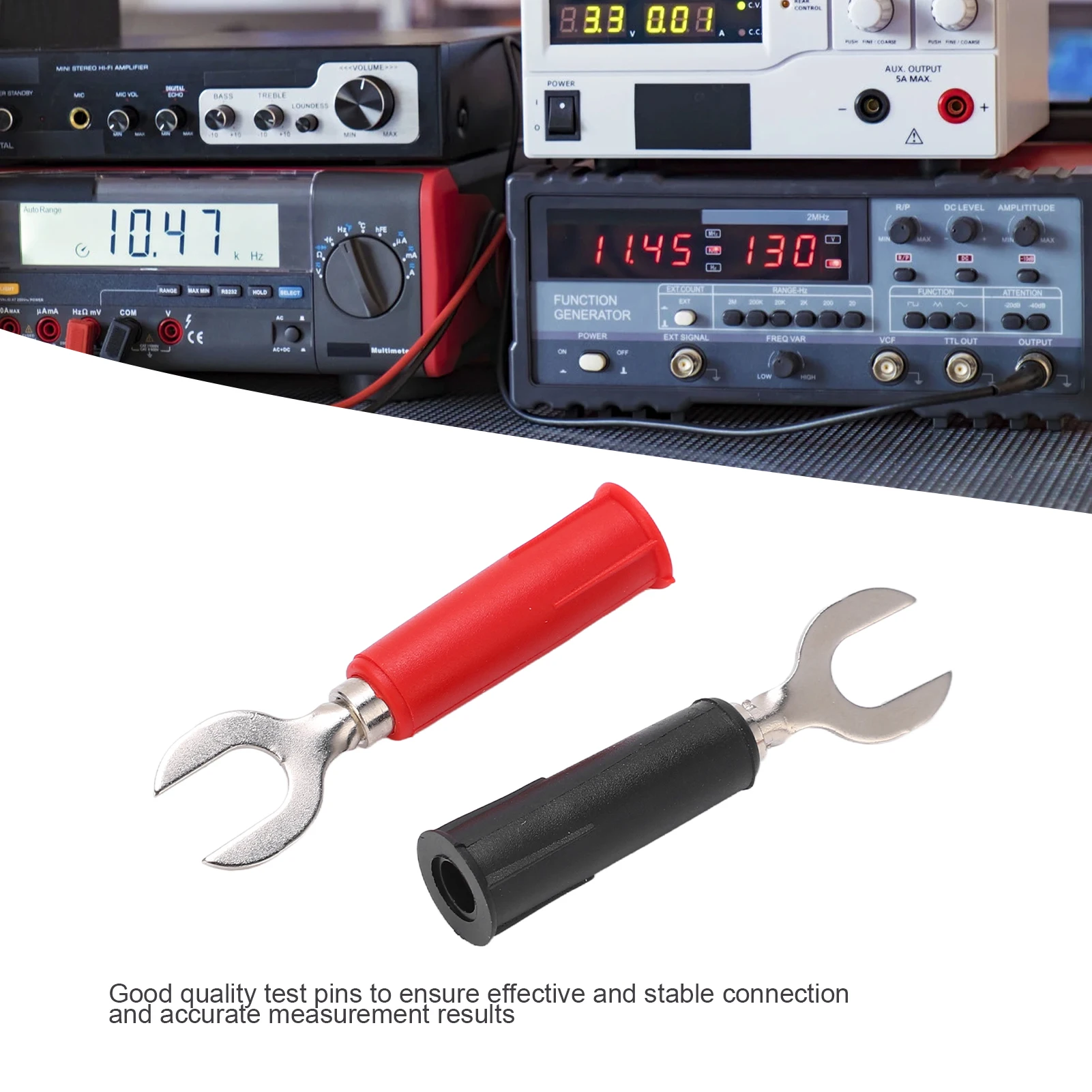 U Shaped Plug J.20019 6mm U Shaped Plug High Pressure Resistant U Type to Banana Plug Adapter with 4mm Jack Y Shape Plug