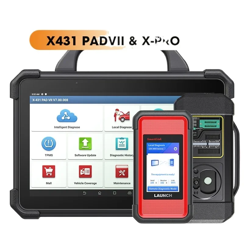 

X-431 LAUNCH X431 PAD 7 и набор X-PROG3 Автомобильный диагностический программирующий инструмент Программатор всех ключей потери ключей Иммобилайзер PADVII PAD7