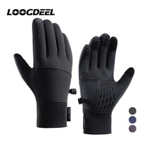 LOOGDEEL Winter Running Gloves Outdoor Sports Windproof Waterproof Non-slip Touch Screen Cycling Jogging Warmth Gloves Women Men