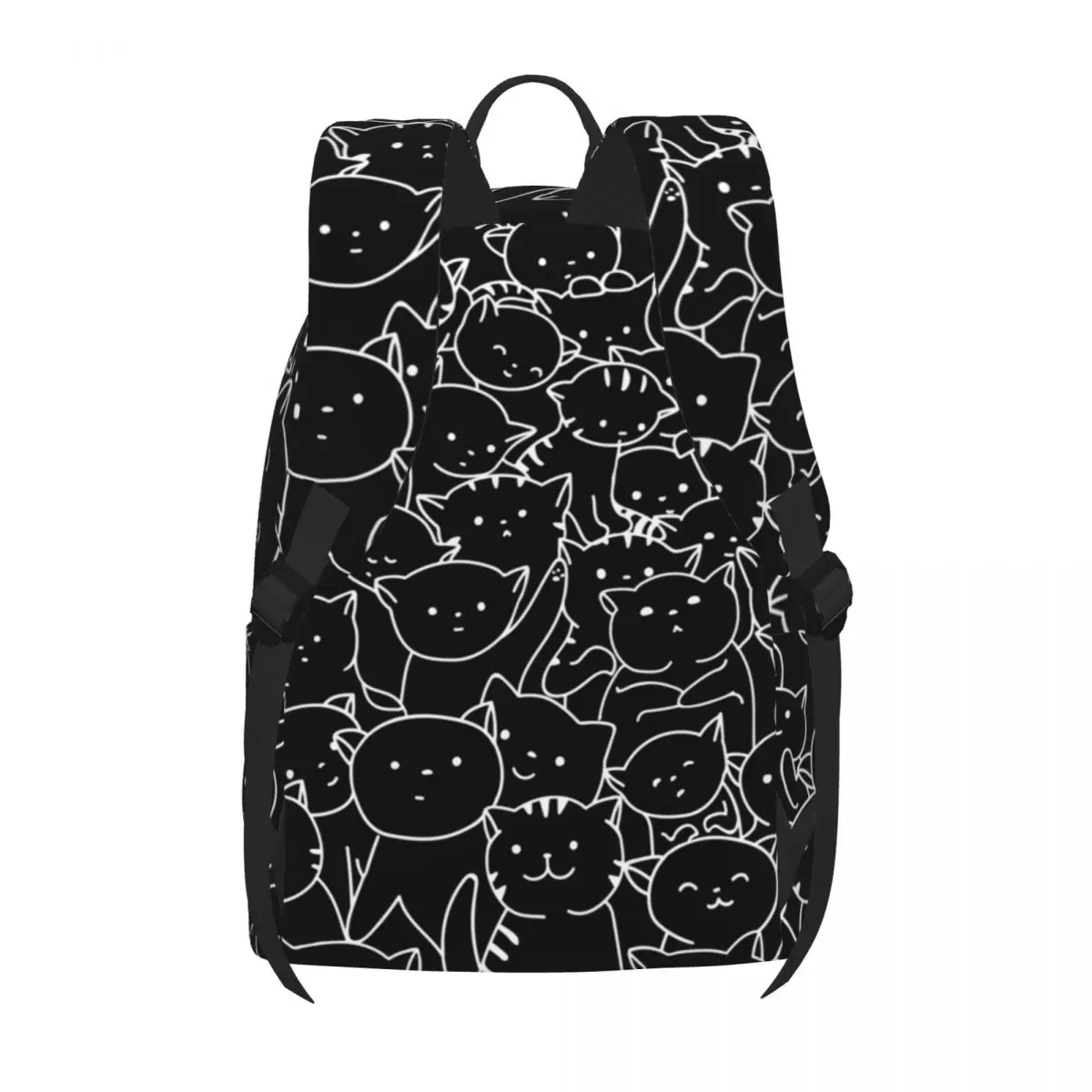 Cat Meme Print Backpack Huge Pile Of Cute Cats Funny Backpacks Unisex Workout Large High School Bags Design Rucksack