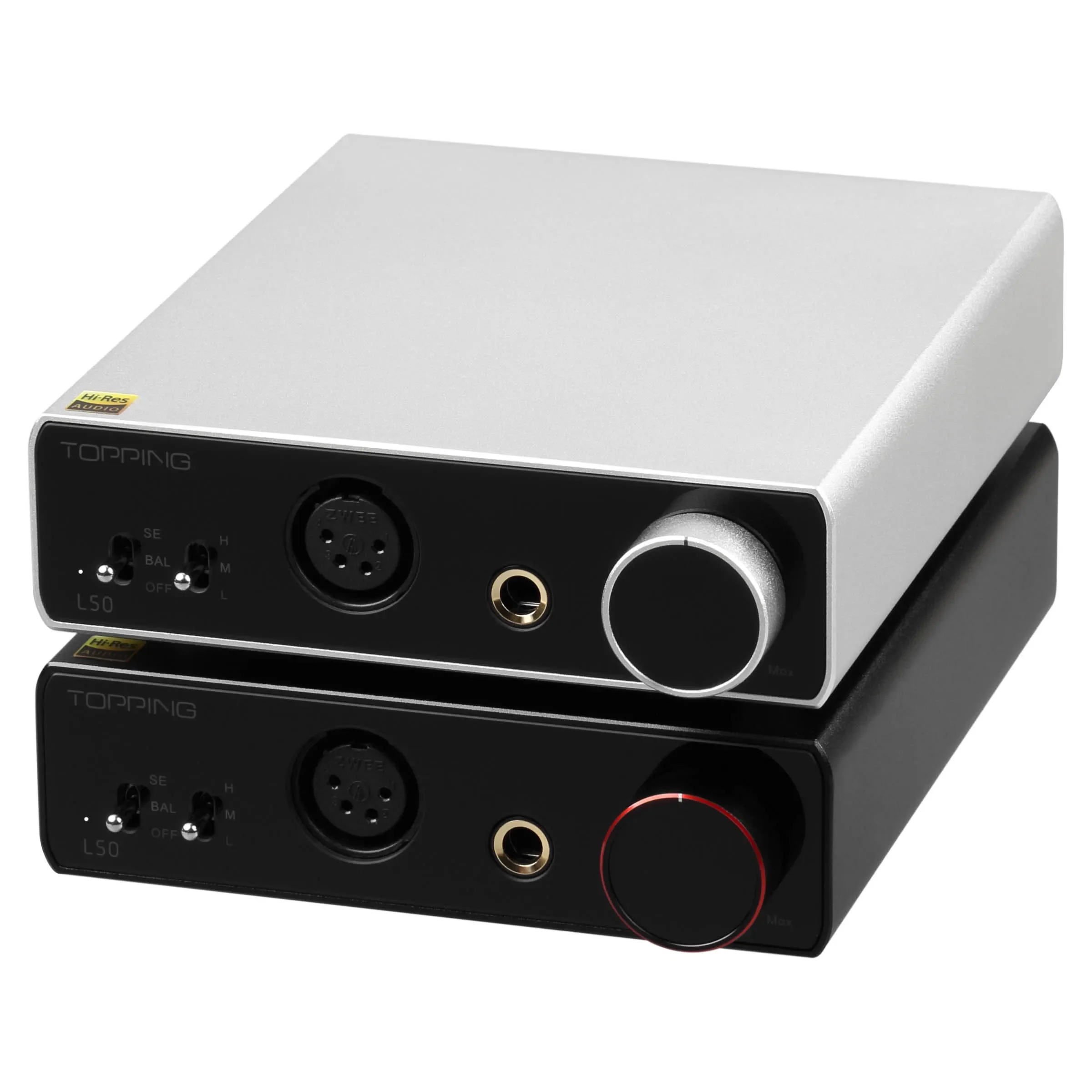 TOPPING L50 NFCA Headphone Amplifier AMP Hi-Res Audio with 3 Gain 6.35mm/4pin XLR Output Best AMP Partner for E50 dunu