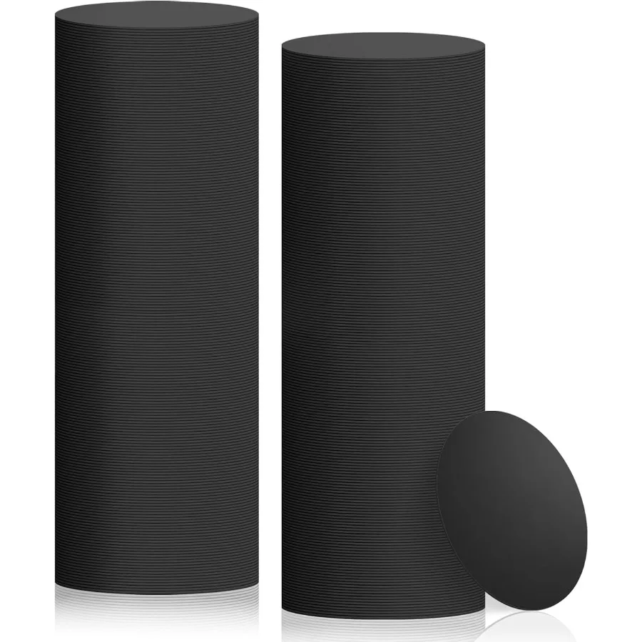 

Disposable Paper Bar Coasters 400 Pcs Black 4 Inch Coasters for Drinks Absorbent and Non Slip for Bars Restaurants Family Gathe