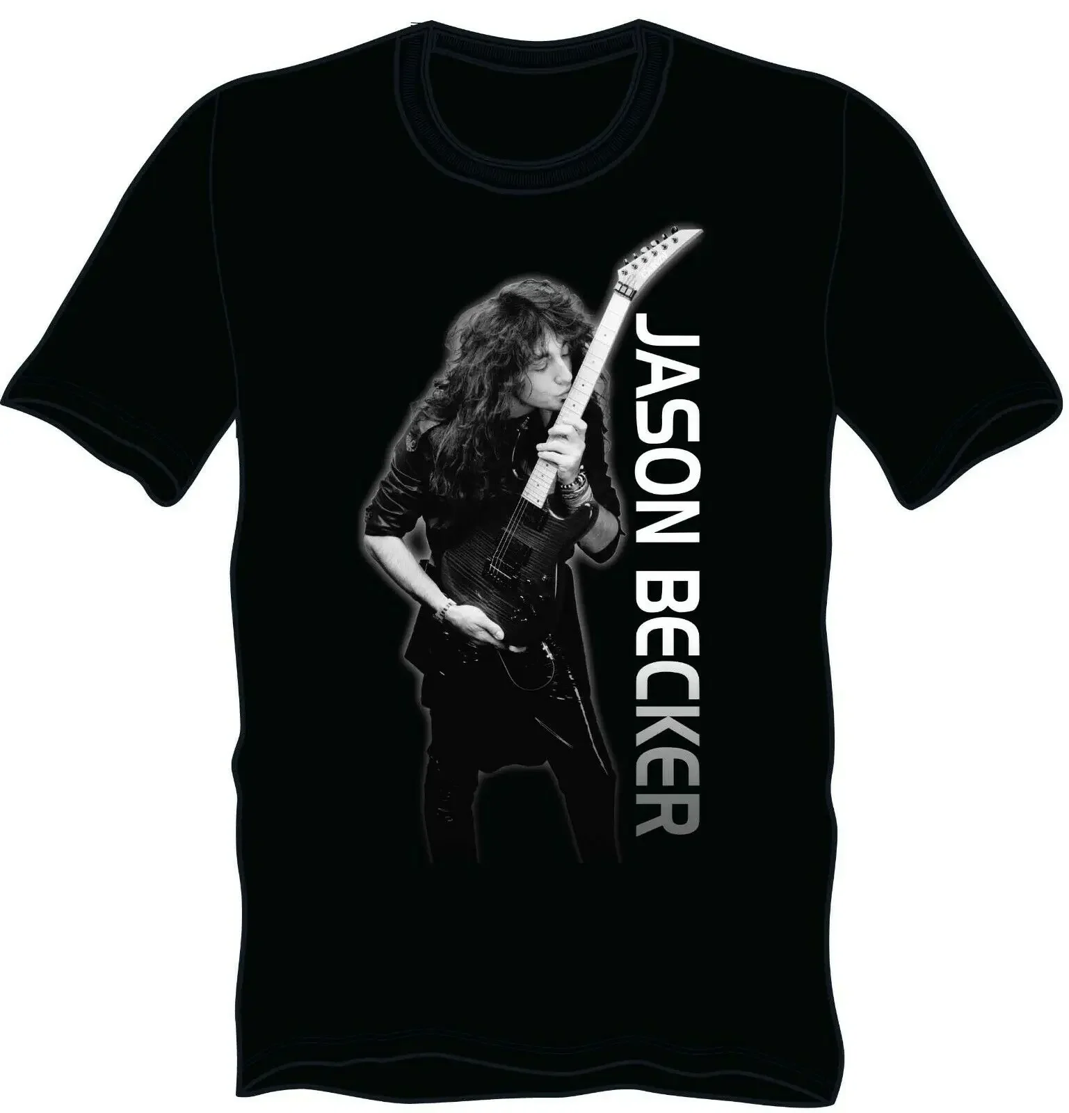 Jason Becker GUITAR KISS Music T Shirt MEN Black