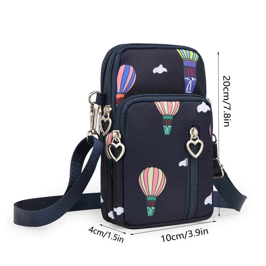 حقيبة صغيرة جديدة غير رسمية ومتعددة الاستخدامات ومقاومة للماء متعددة الطبقات للهواتف المحمولة، ومحفظة عملات عمودية معلقة على الرقبة #2