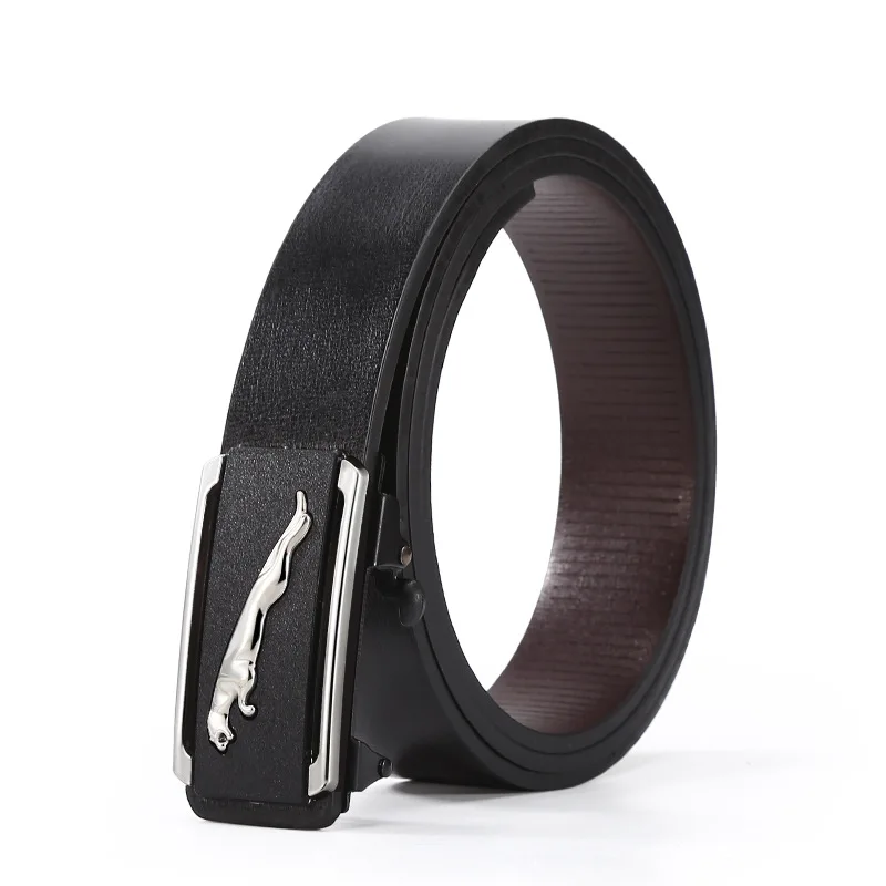 3cm Fashion Men\'s Belt Toothless Automatic Buckle Convenient and Fast Business Casual Belt for Men Wholesale