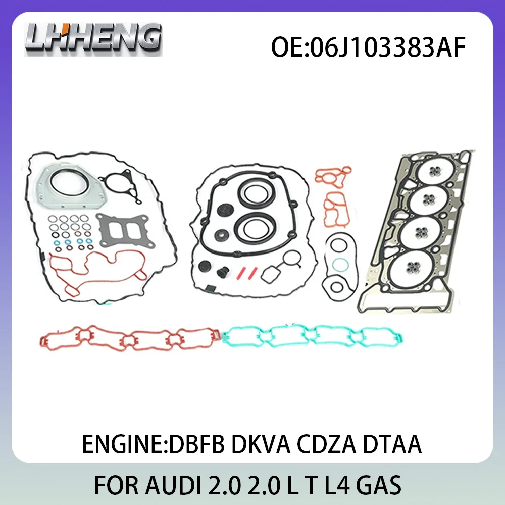 

Engine Full Gasket Set For AUDI A3 A4L B8 B9 A6L C7 C8 Q3 Q5 Q5L 2.0L 2.0 L T L4 GAS 08-22 DBFB DKVA CDZA 06J103383AF