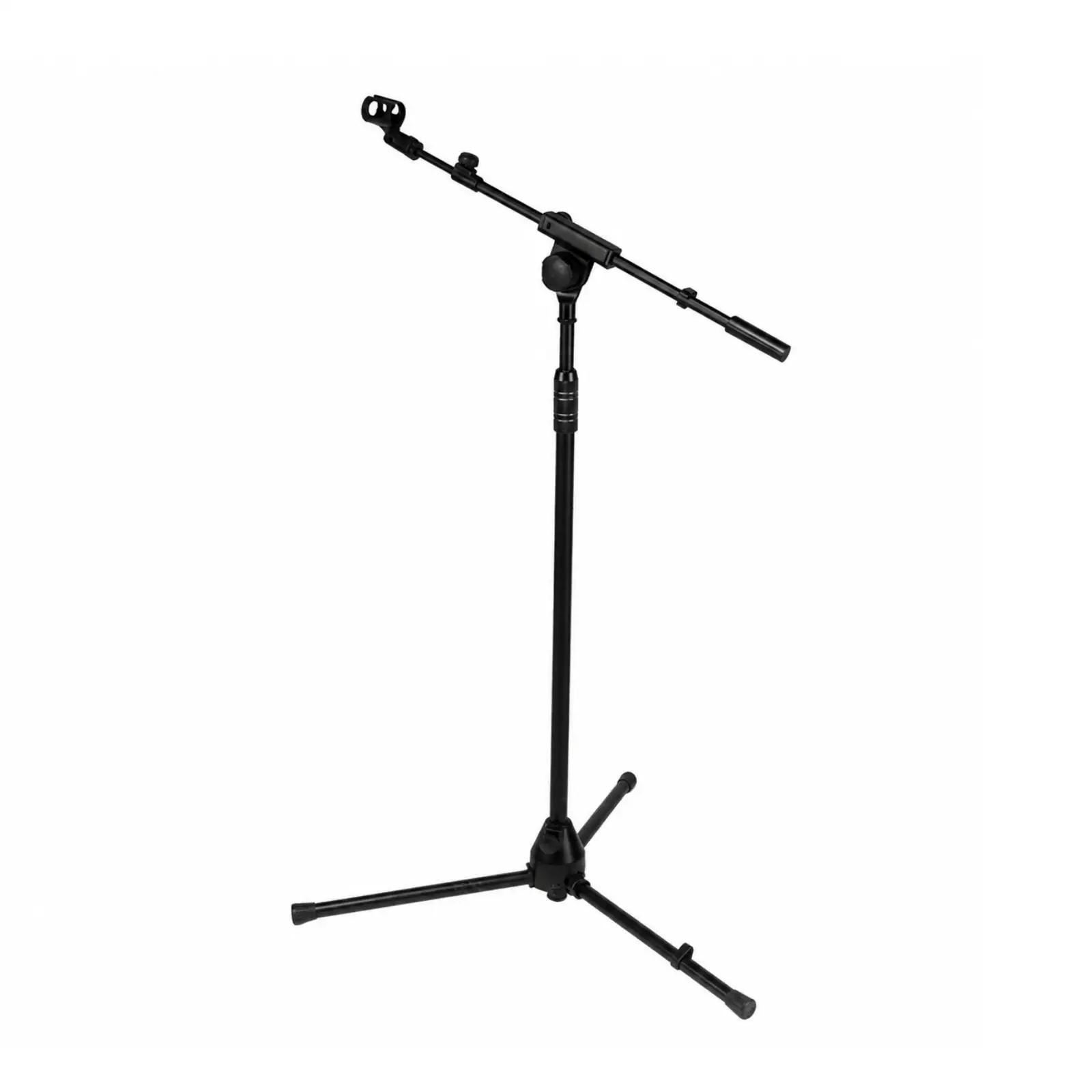 Tripod Articulating Arm Mic Steel Base Construction Mic Stand with Mic Clips Heavy Duty for Artists, Guitarists, Stage, Live