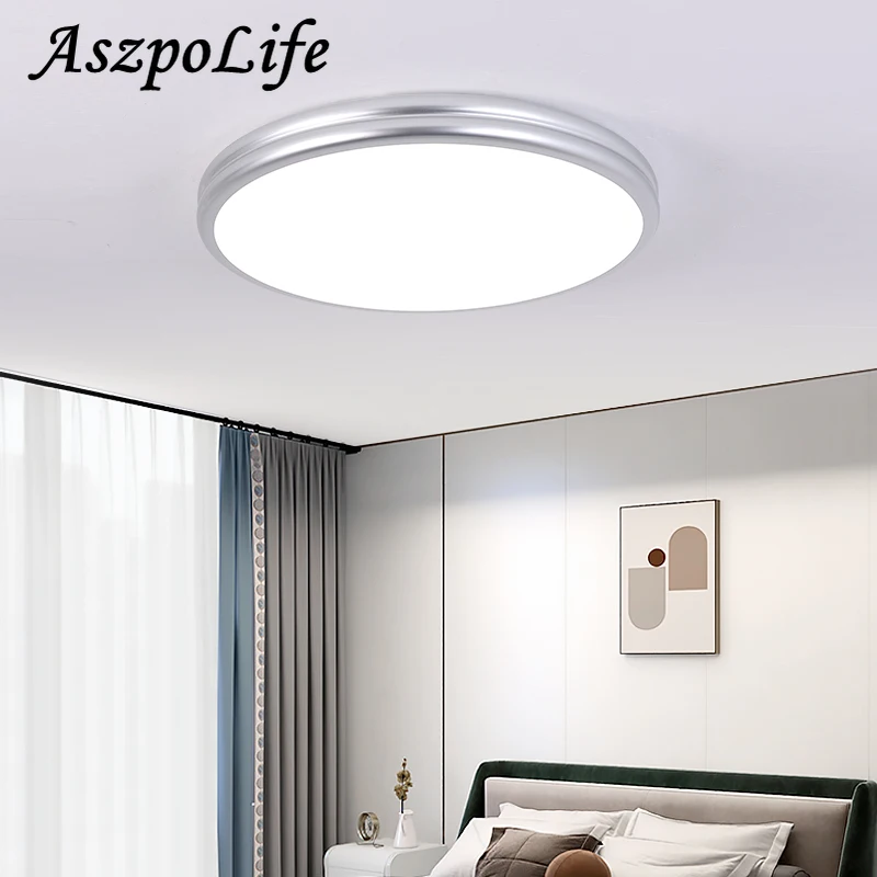 Inteligente moderno LED luz de teto, Macaron design, iluminação interior, luminárias circulares, cor correspondente, casa cheia, disponível