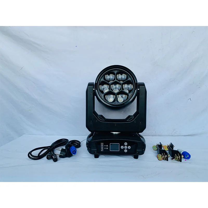 Hot Selling Mini 7*40W LED Full-color Stage Light 4-in-1 Shaking Bee Eye Light Flashing Dye Light