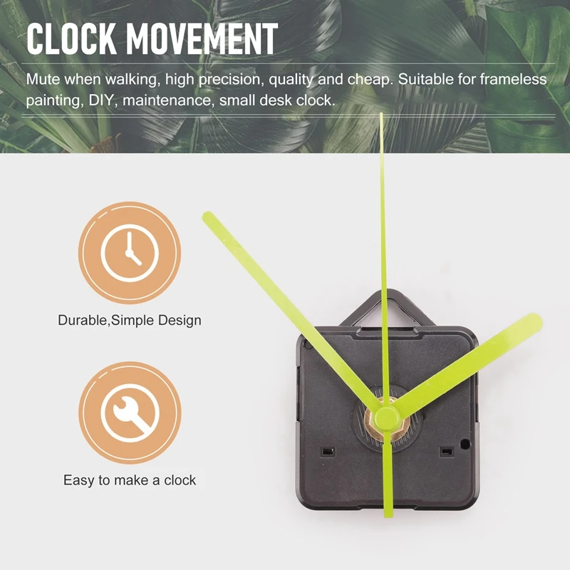 Quartz Movement Wall Clock Movement Mechanism Silent Mode DIY Repair Replace Parts Kit Home Decorations