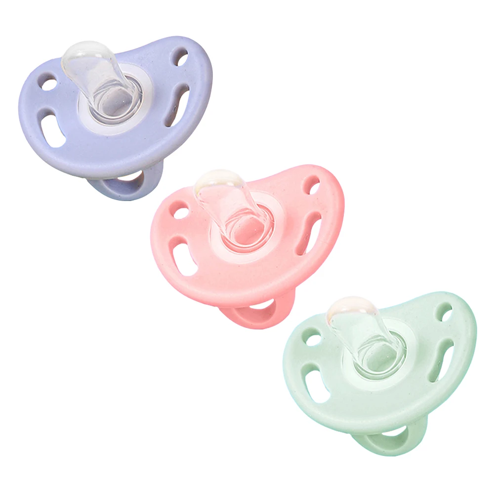 

3 шт., пустышка против метеоризма, пустышки для новорожденных, детские силиконовые пустышки для грудного вскармливания