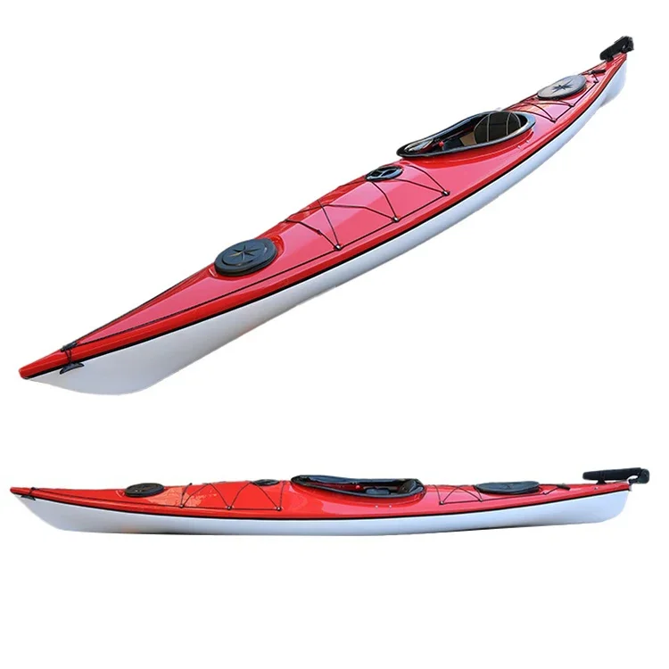 

15ft Single Seat One Person Sit In Kayak For Sea, Canoe Boat Recreational Kayak Thermoforming Kayak Ship To The Port