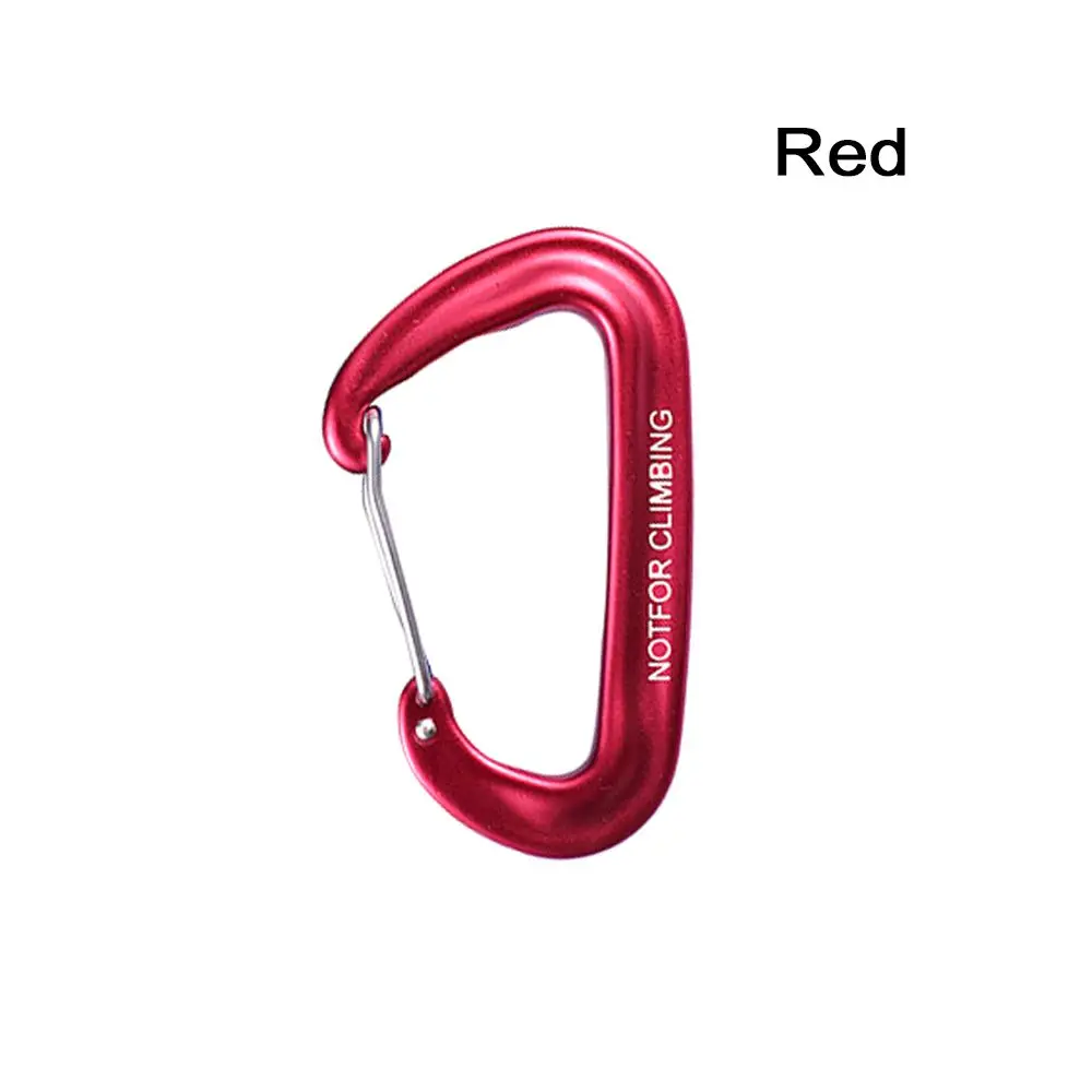 12KN Outdoor Ascend Aluminum Climbing Key Hooks Mountaineering Protective Equipment Professional Carabiner Security Master Lock