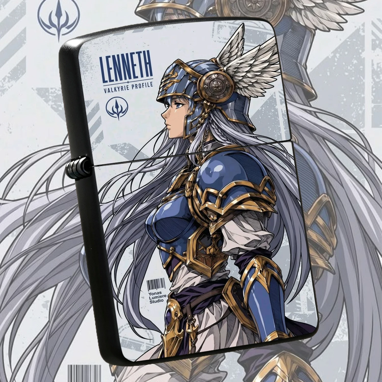 Anime Lenneth Themed Windproof  Exquisite Mecha Style Collectible Decorative Creative Practical Gift For Boyfriend Anime Game Enthusiasts Daily Portable Ignition Tool A Fun And Humorous Lighter